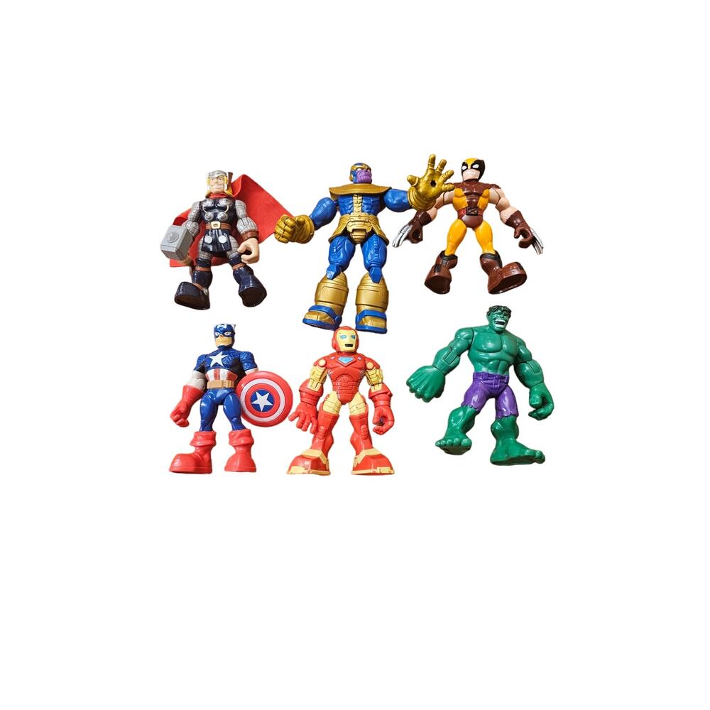 Hasboro 5" playschool Action‎ heroes lot of 6
